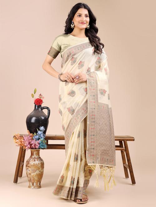 women self design bordered saree with blouse - 21920362 -  Standard Image - 0