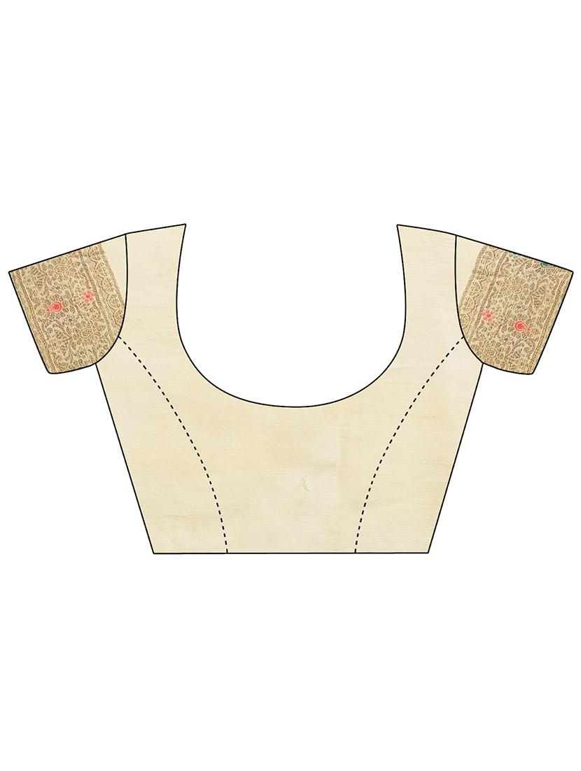 women self design bordered saree with blouse - 21920362 - Standard Image - 5