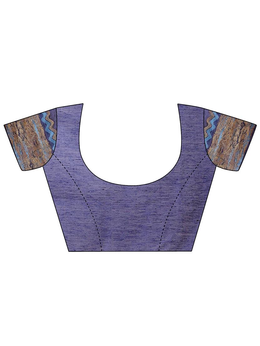 women striped bordered saree with blouse - 21920366 - Standard Image - 5