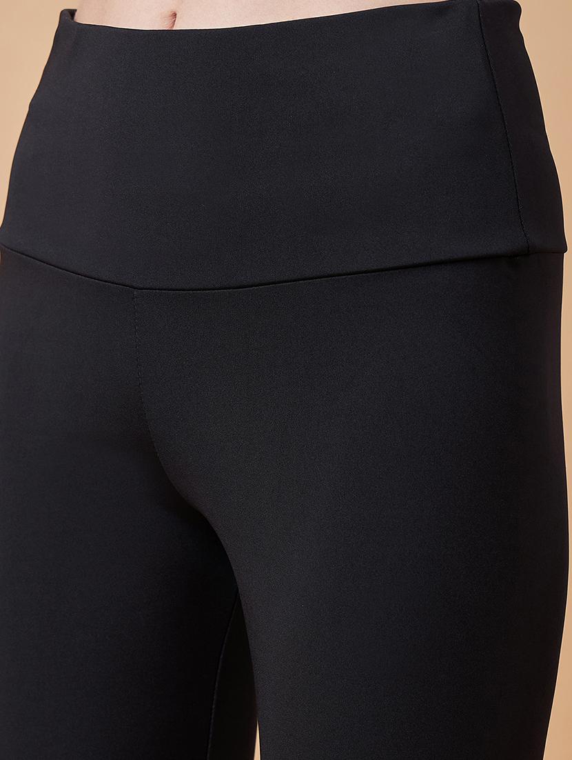women solid high rise cycling shorts - 21920584 - Standard Image - 3