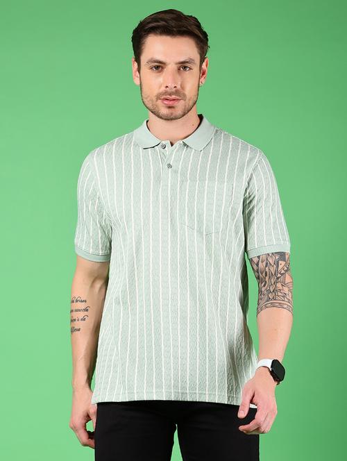 men striped short sleeves regular fit polo t-shirt - 21921121 -  Standard Image - 0