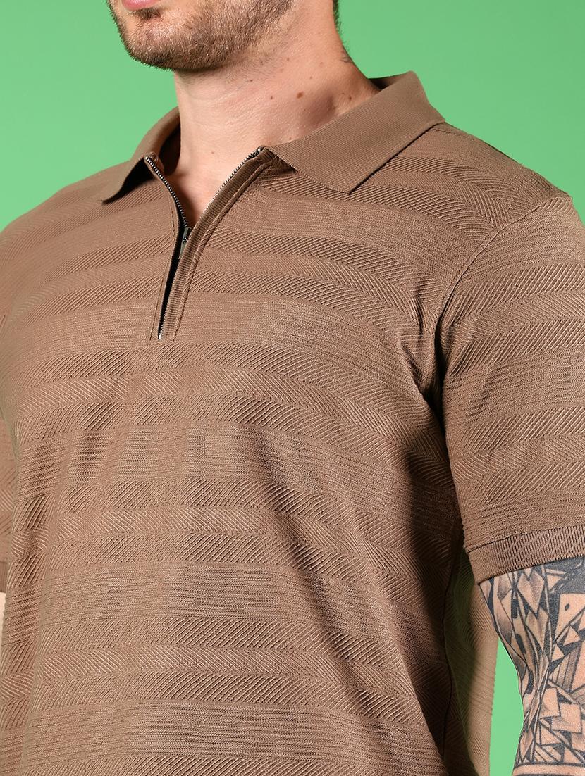 men solid short sleeves regular fit polo t-shirt - 21921124 - Standard Image - 3