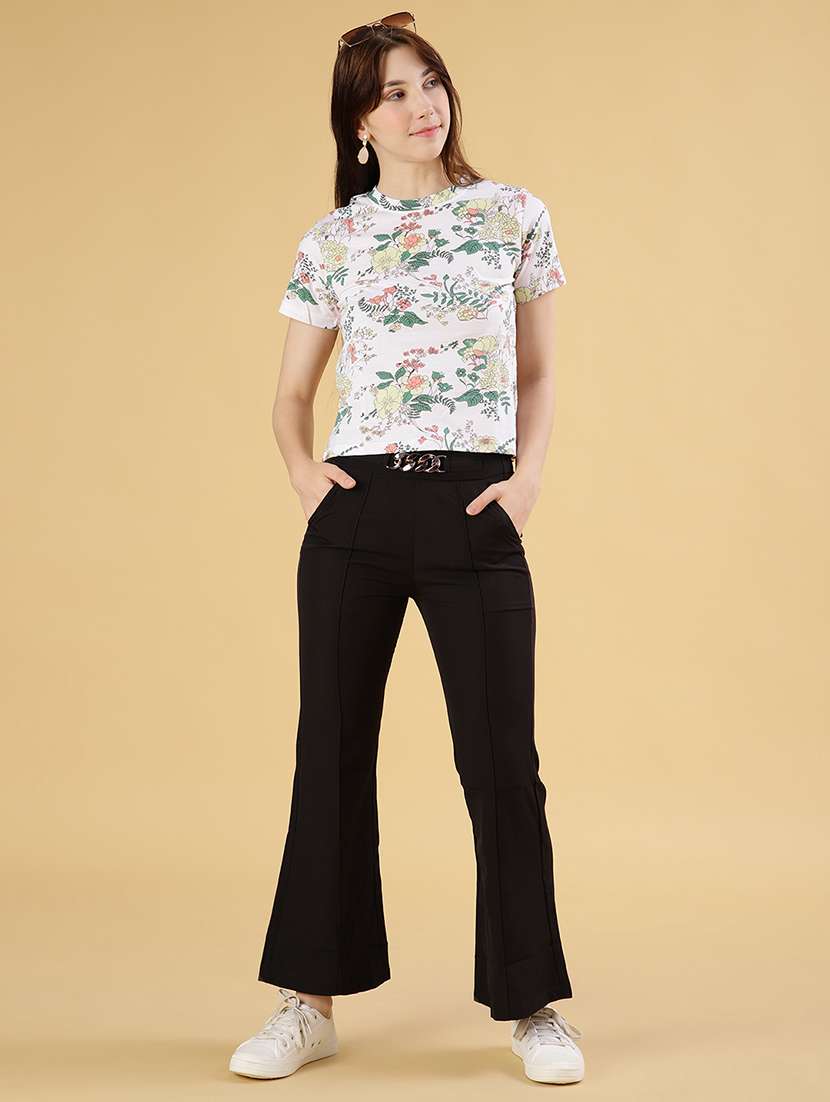 women printed short sleeve regular fit t-shirt - 21921192 -  Standard Image - 5