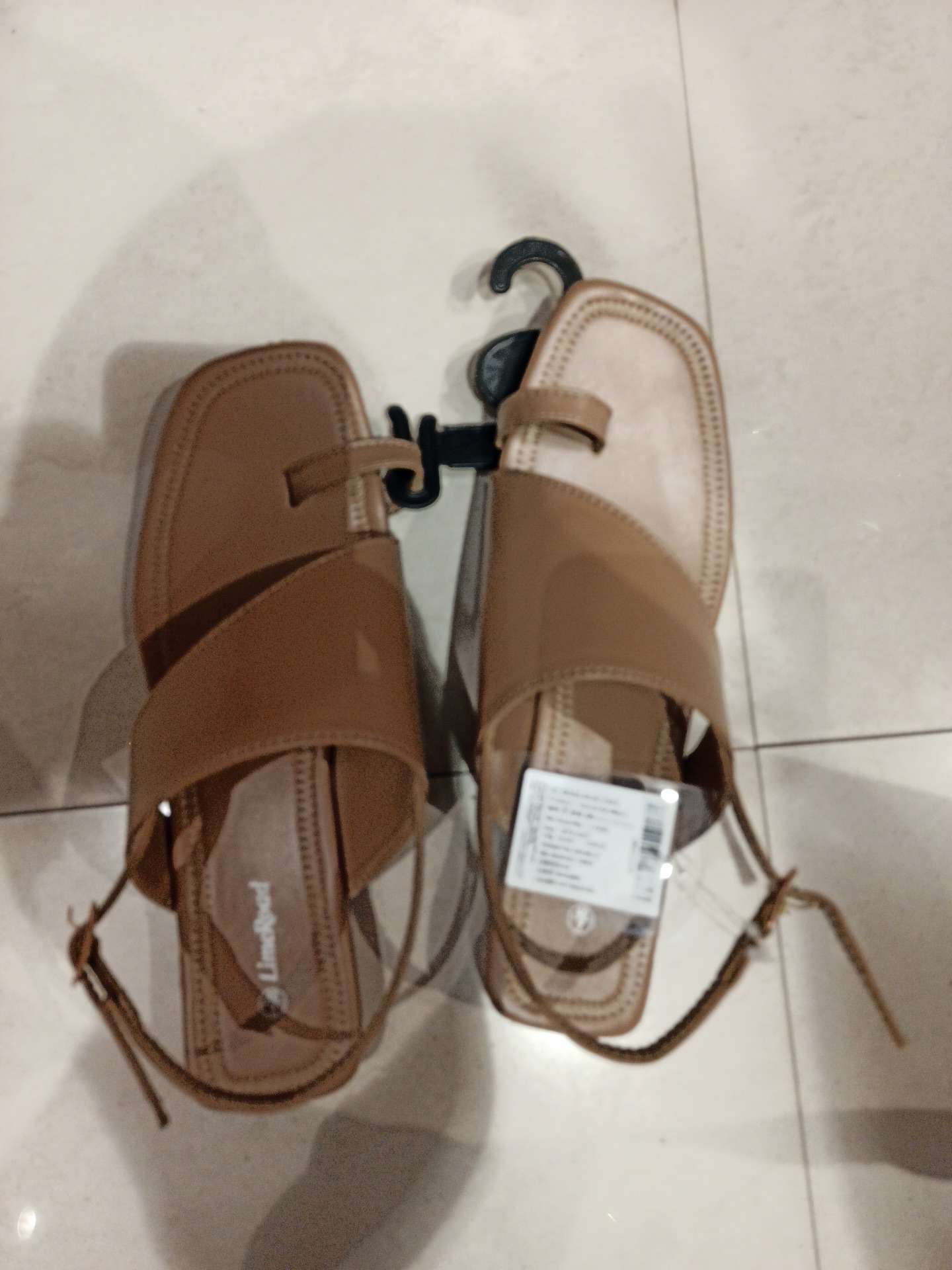 light brown pu (polyurethane) sandals - 21921998 - Zoom Image - 0