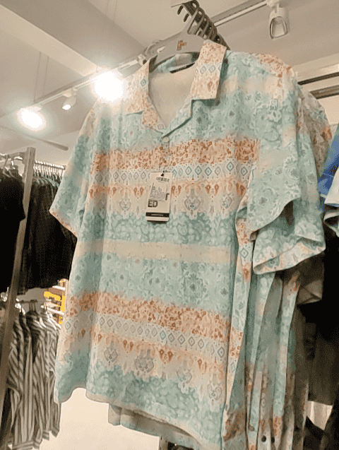 light blue rayon casual shirt - 21922316 - Zoom Image - 0