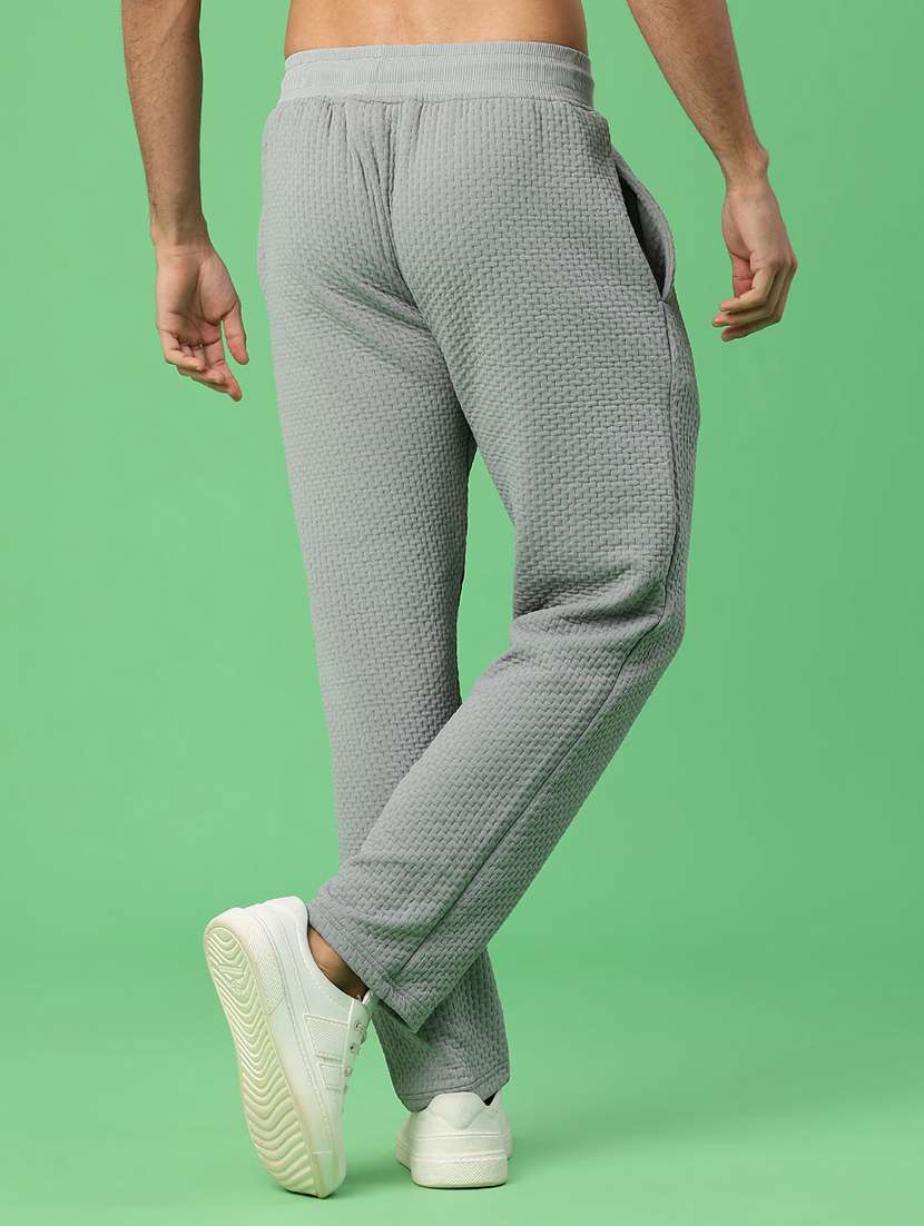 Men Self Design Mid Rise Track Pants - 21922321 -  Standard Image - 3