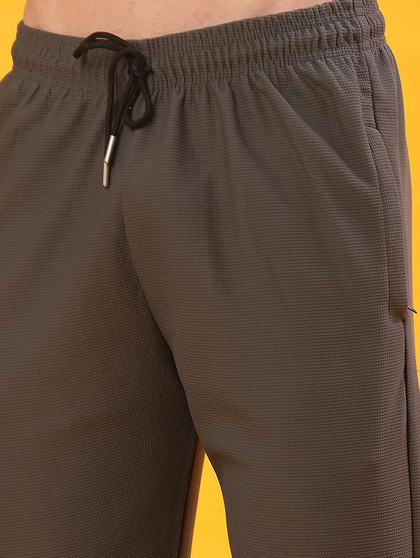 men solid mid rise track pants  - 21922322 -  Standard Image - 5