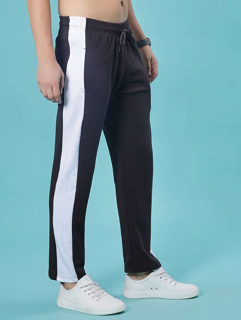 men side taped mid rise full length track pant - 21922325 -  Standard Image - 5
