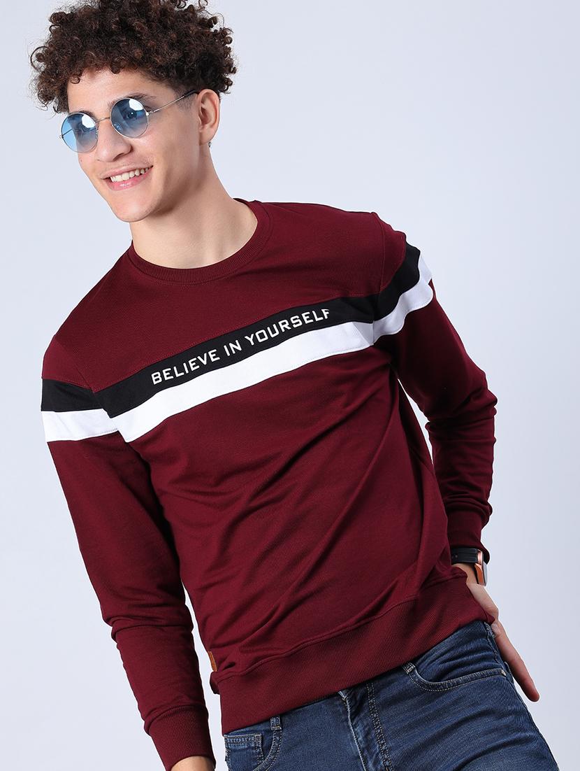 men striped long sleeve regular fit t-shirt