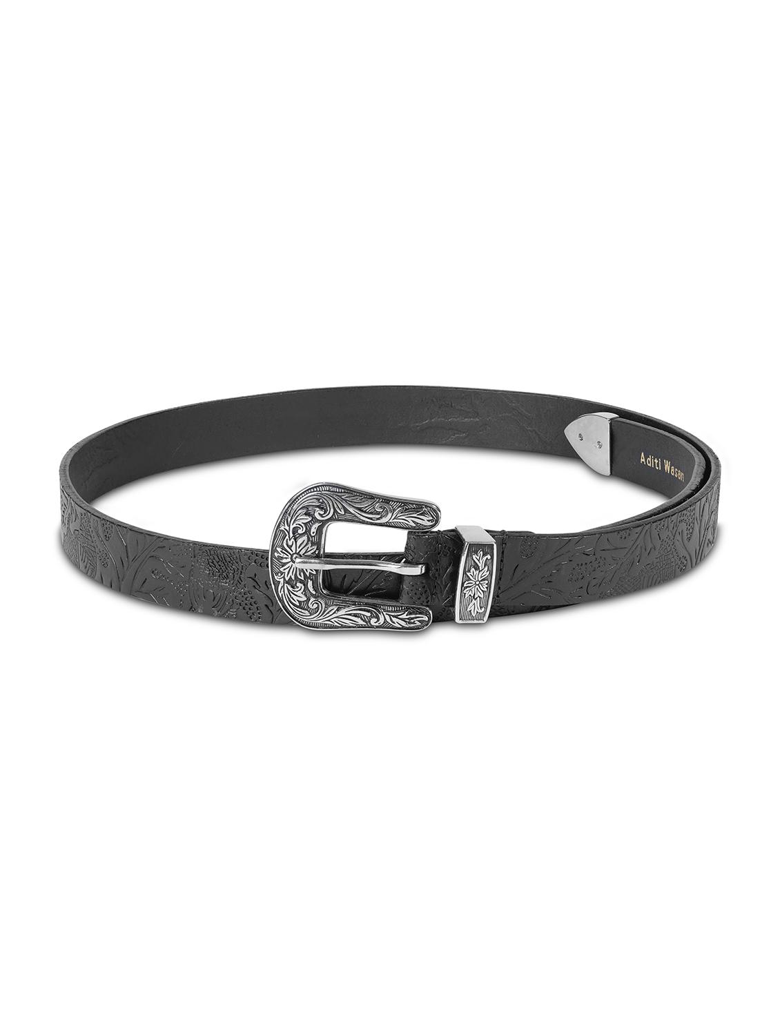women black textured belt - 21922393 - Zoom Image - 0