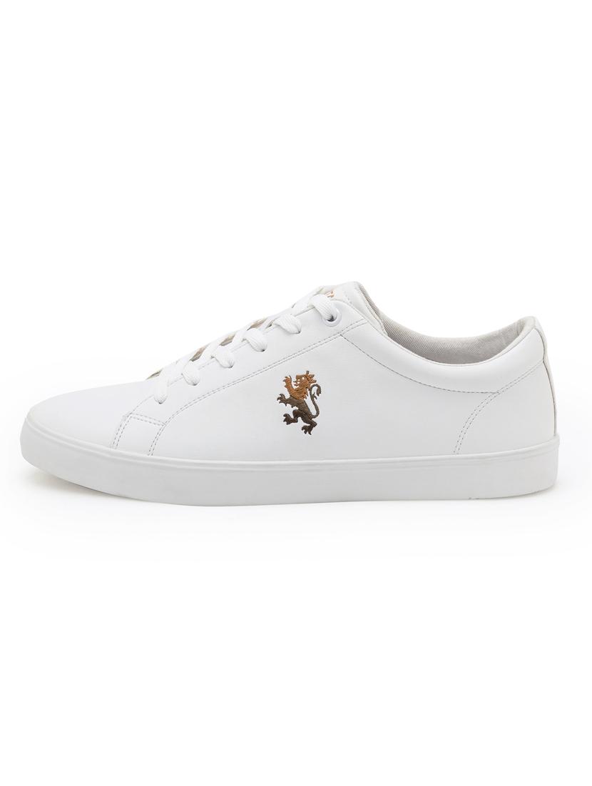men white lace up sneaker - 21922442 - Standard Image - 3
