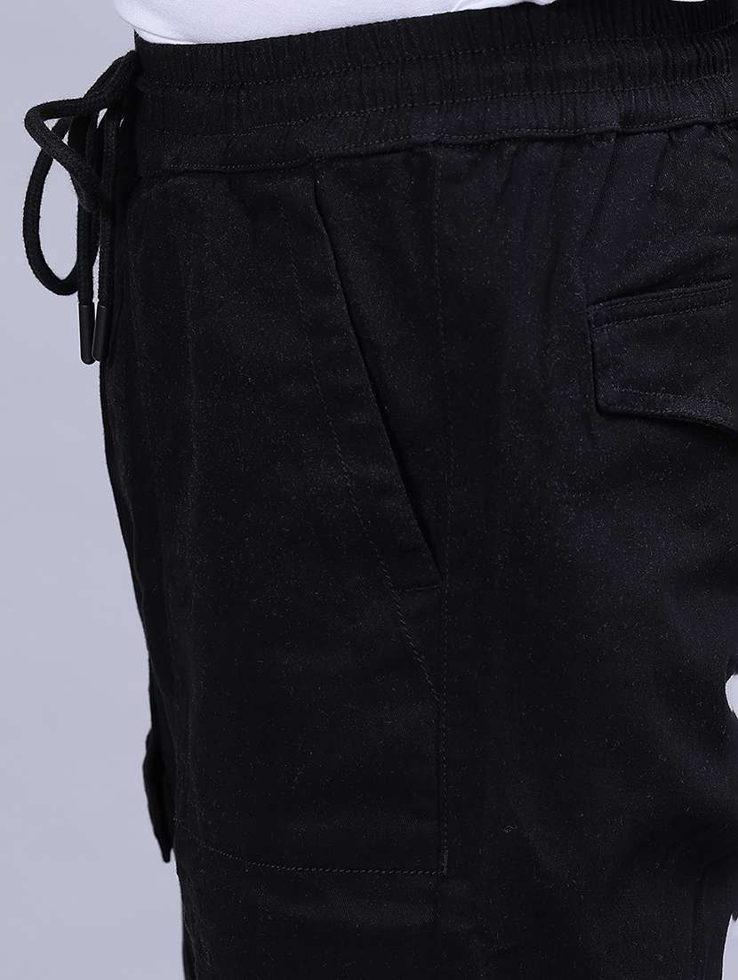 men solid mid rise cargo - 21922565 -  Standard Image - 5