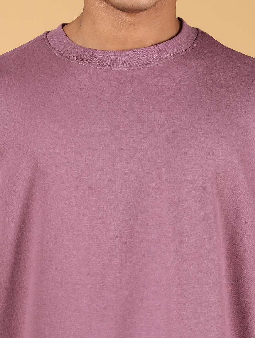 men solid short sleeves oversized t-shirt - 21922632 -  Standard Image - 3