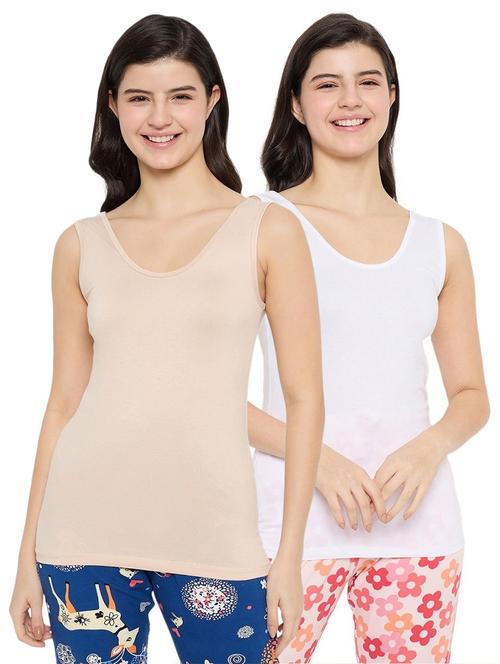 women pack of 2 solid camisole - 21922667 - Standard Image - 0