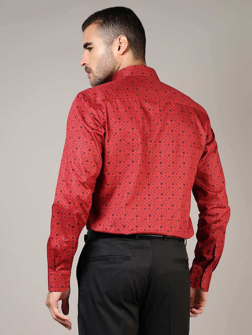 men printed collared long sleeves shirt - 21922703 -  Standard Image - 3