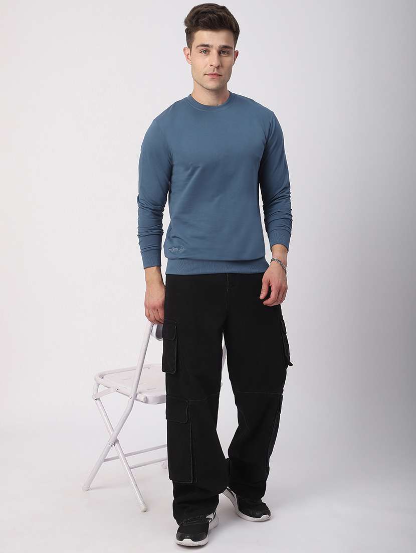 men pack of 2 solid long sleeves sweatshirt - 21922818 -  Standard Image - 3