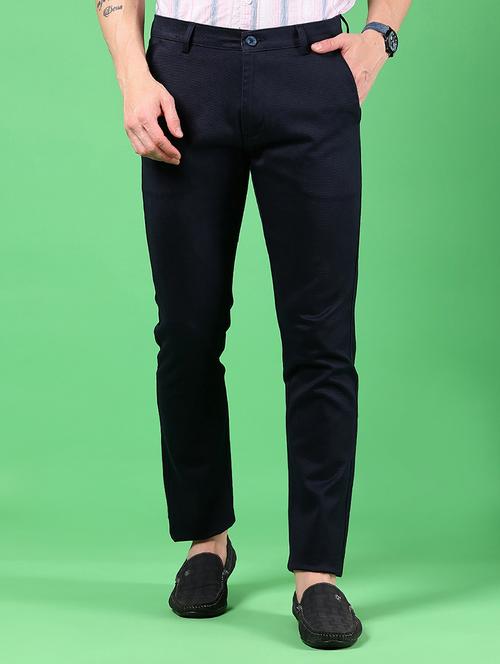 men solid mid rise slim fit chinos - 21922874 - Standard Image - 0