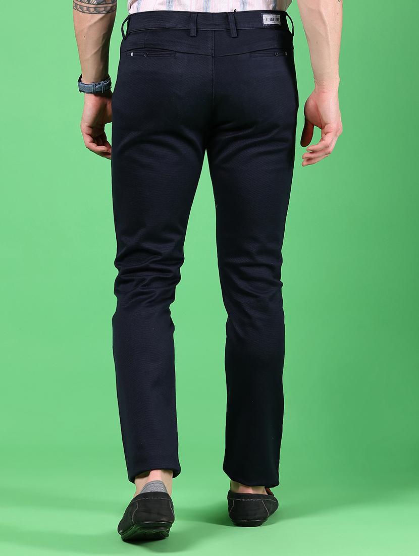 men solid mid rise slim fit chinos - 21922874 - Standard Image - 3
