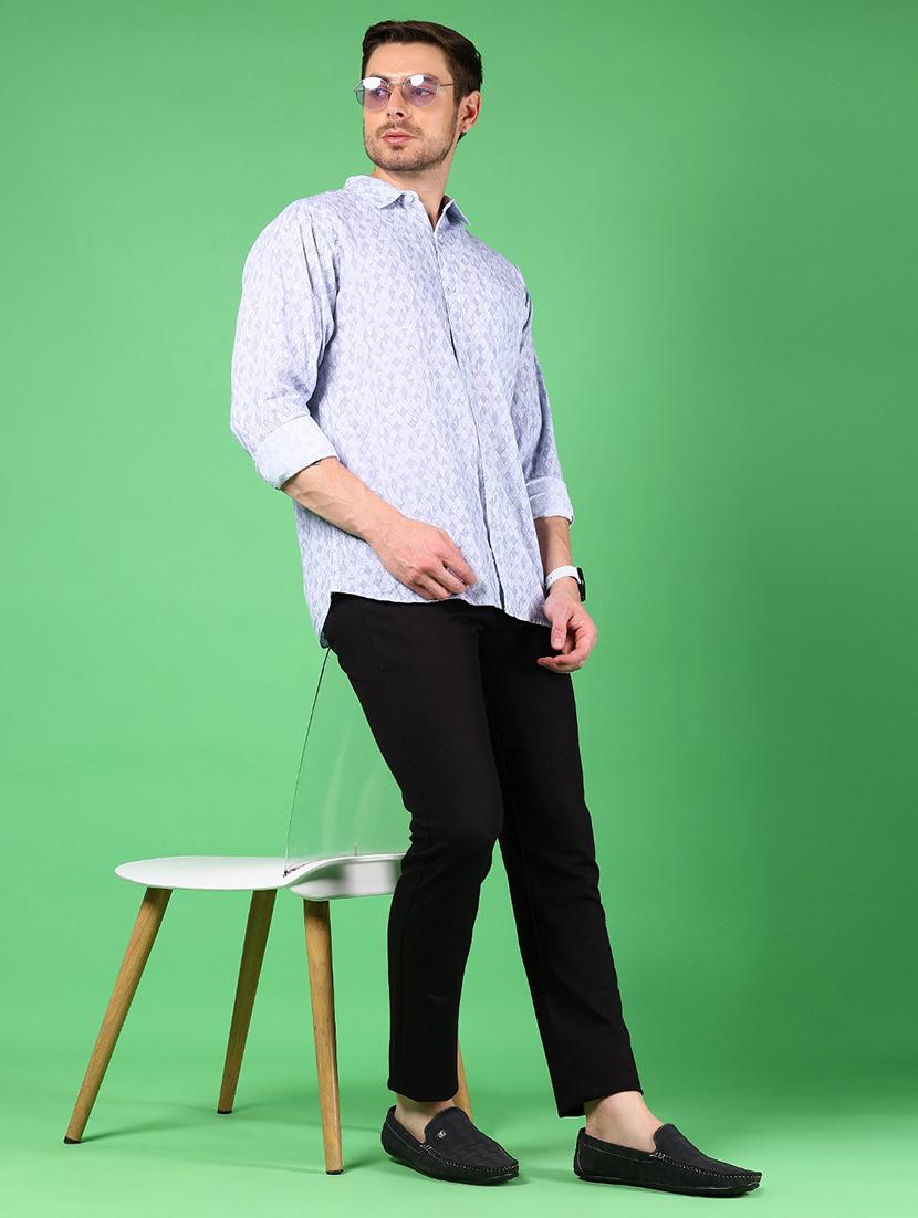 men solid mid rise slim fit chinos - 21922881 - Standard Image - 5