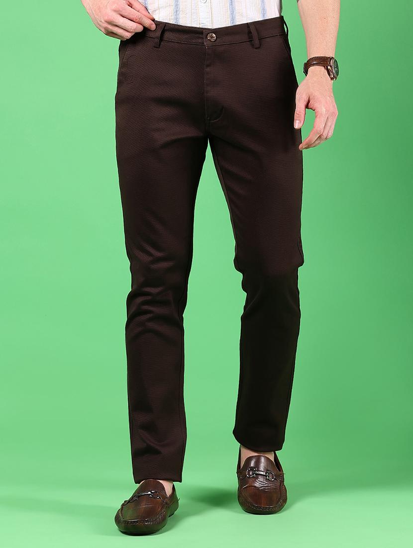 men solid mid rise slim fit chinos  - 21922896 -  Zoom Image - 0