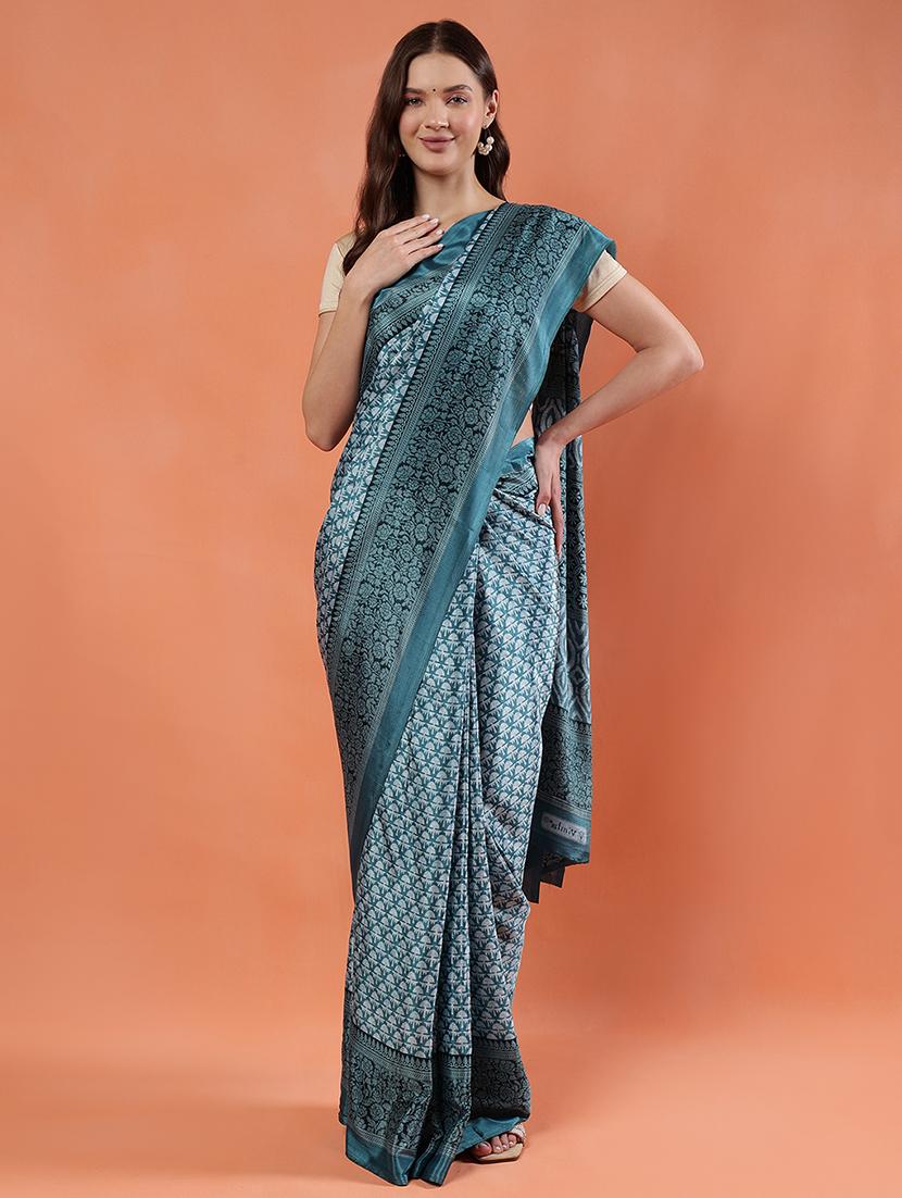 women printed casual wear saree with blouse - 21922907 - Zoom Image - 0