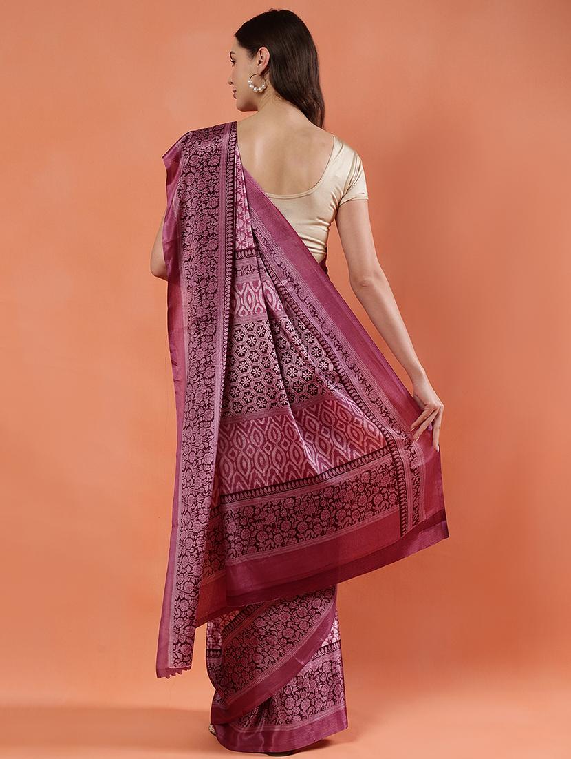 women printed casual wear saree with blouse - 21922908 - Standard Image - 3