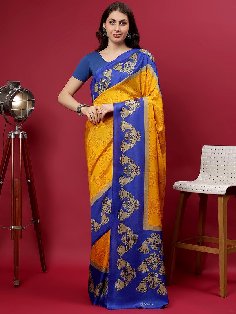 women printed casual wear saree with blouse - 21922911 - Zoom Image - 0