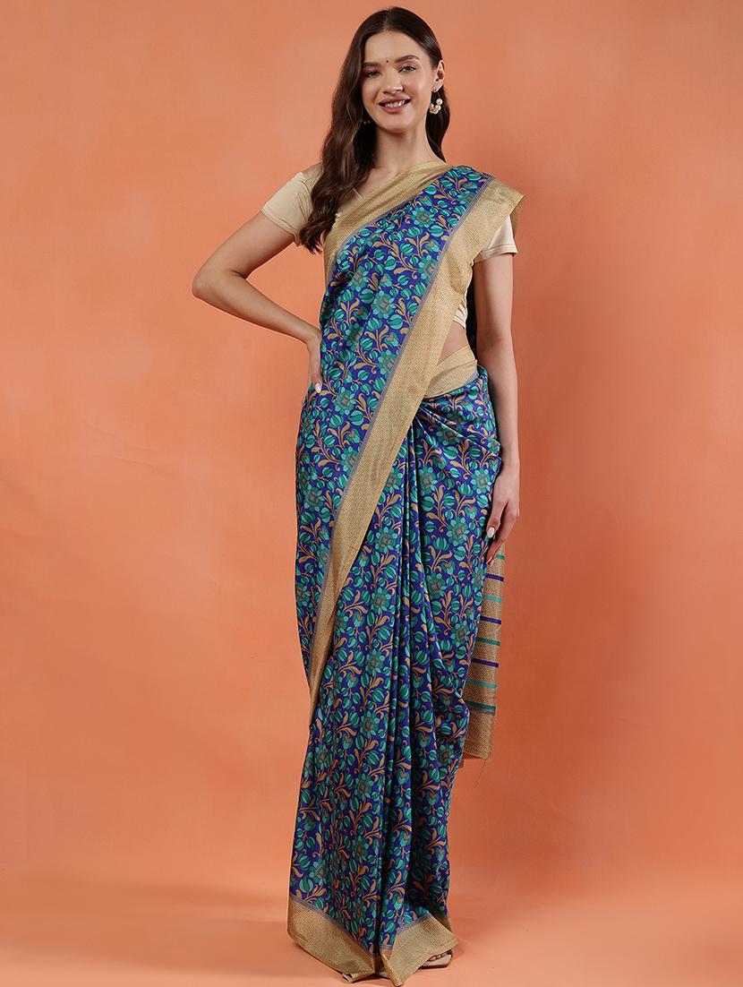 women printed casual wear saree with blouse - 21922926 - Zoom Image - 0