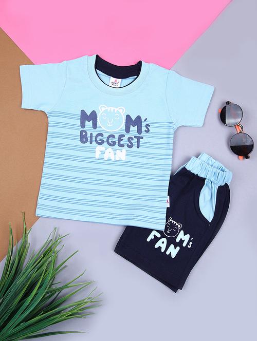 kids printed t-shirt and shorts co-ord set - 21923117 - Standard Image - 0
