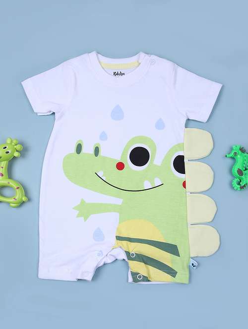 kids printed short sleeves romper - 21923121 -  Standard Image - 0