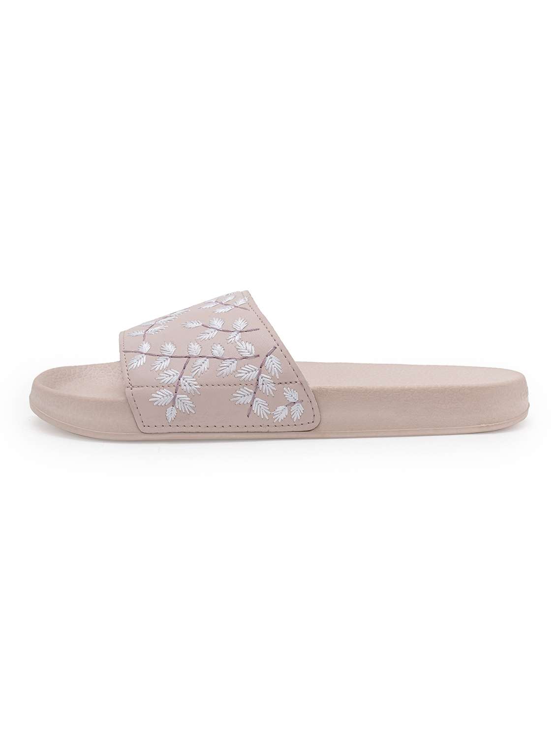 women embroidered slip on slider - 21923188 - Standard Image - 3