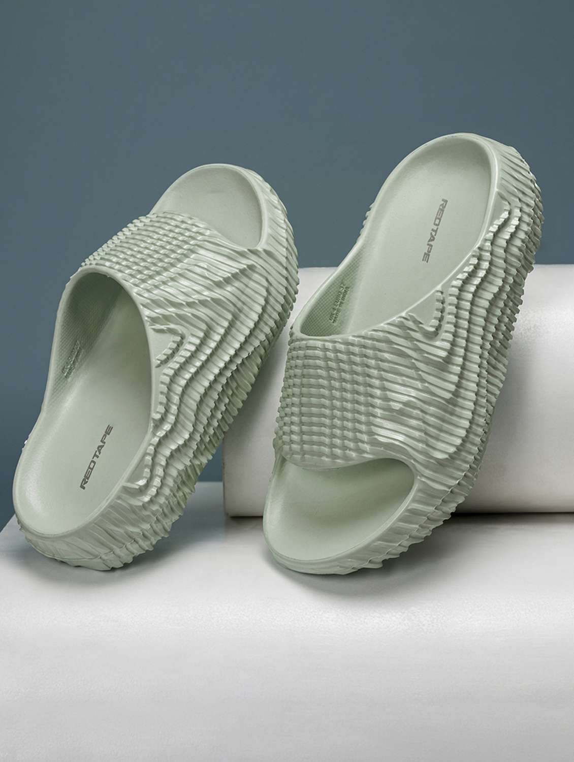 women textured slip on slider - 21923271 - Zoom Image - 0
