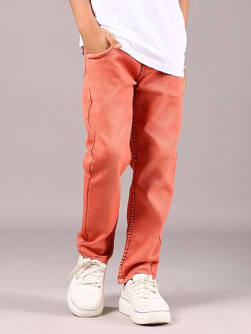 boys coral solid mid rise jeans - 21923304 - Standard Image - 0