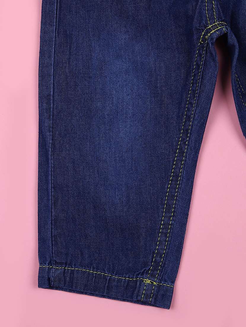 boys blue mid rise plain jean - 21923306 -  Standard Image - 3