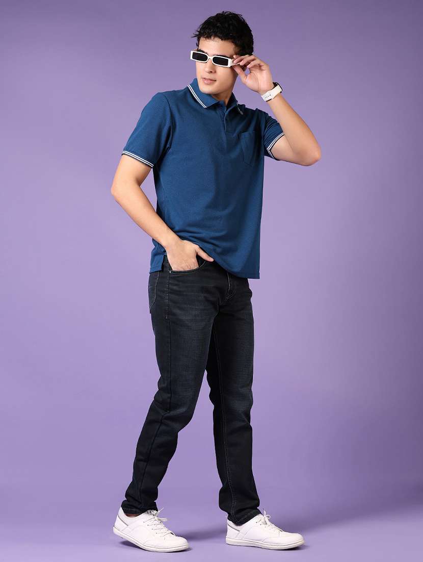 men solid mid rise slim fit jean - 21923340 -  Standard Image - 5