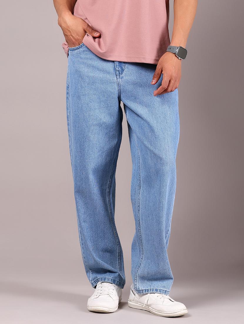 men solid mid rise straight fit jean - 21923351 - Zoom Image - 0