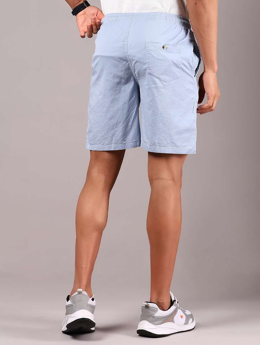 men solid mid rise regular shorts - 21923441 - Standard Image - 3