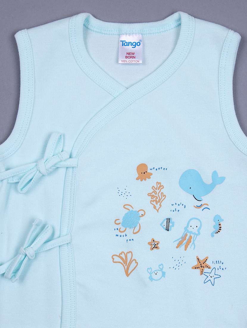 kids pack of 3 printed sleeveless t-shirt - 21923480 - Standard Image - 3