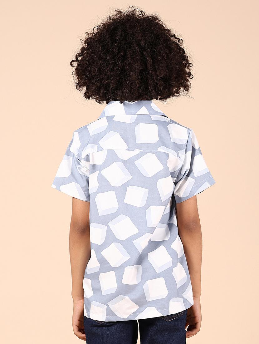 boys printed short sleeve casual shirt - 21923644 - Standard Image - 3