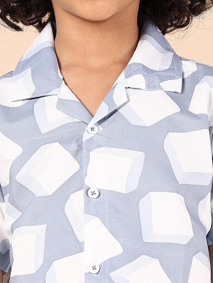 boys printed short sleeve casual shirt - 21923644 - Standard Image - 5