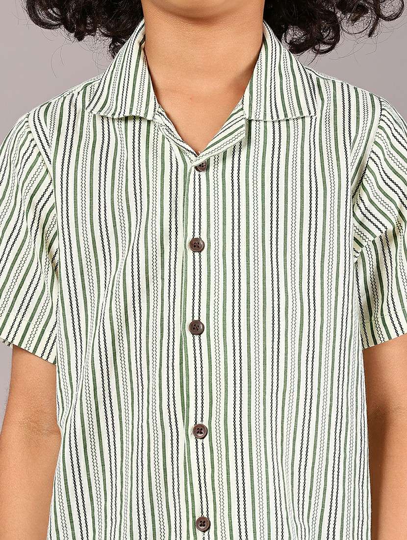 boys striped short sleeve casual shirt - 21923662 -  Standard Image - 5