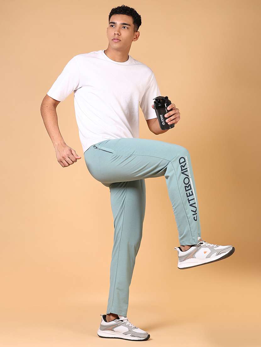 men printed mid rise full length track pant - 21923715 -  Standard Image - 5