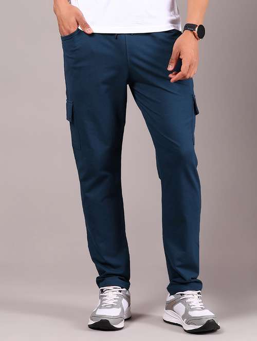 men solid mid rise cargo - 21923720 -  Standard Image - 0