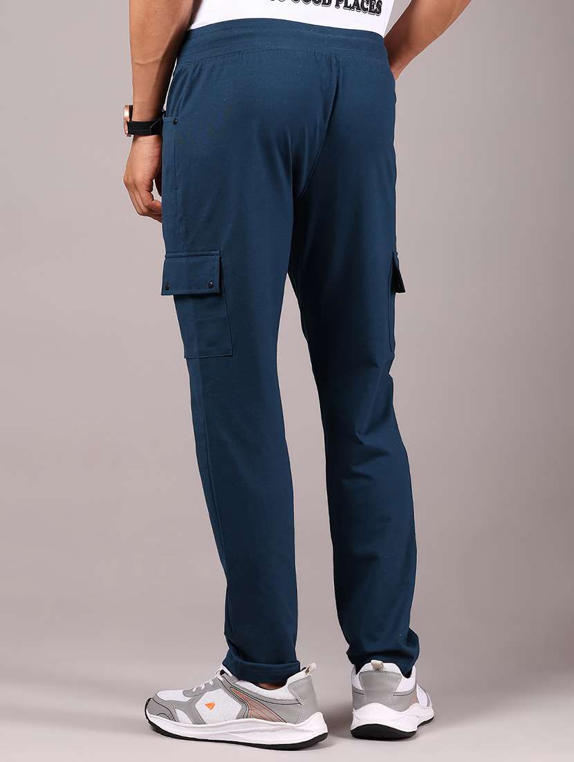 men solid mid rise cargo - 21923720 -  Standard Image - 3