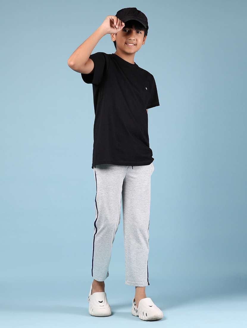 boys solid mid rise track pant - 21923748 -  Standard Image - 5