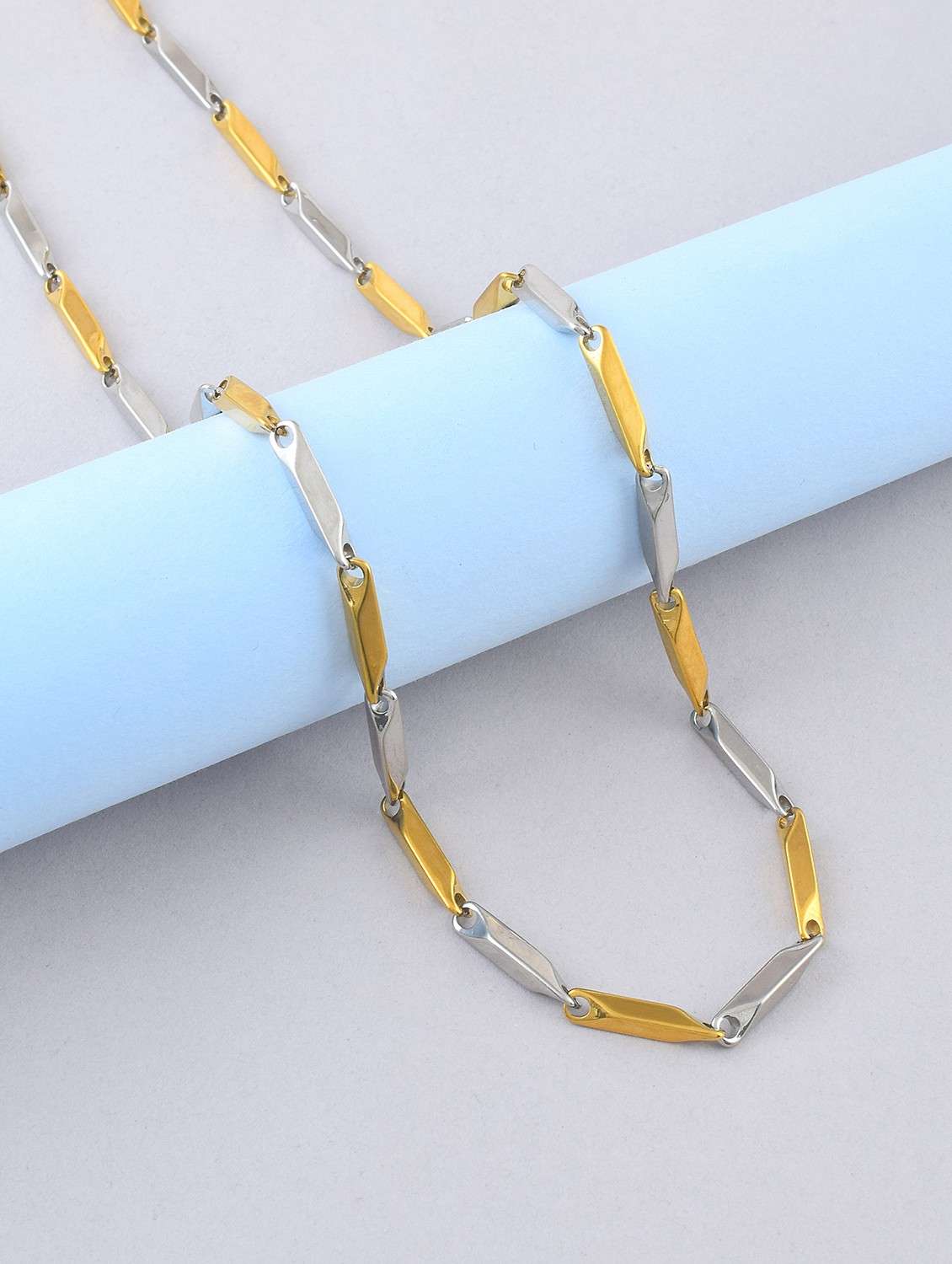 gold plated brass chain for men
