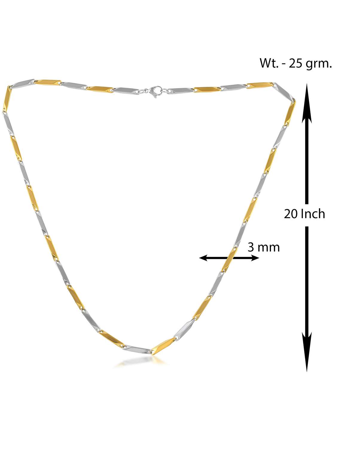 gold plated brass chain for men - 21923892 -  Standard Image - 3