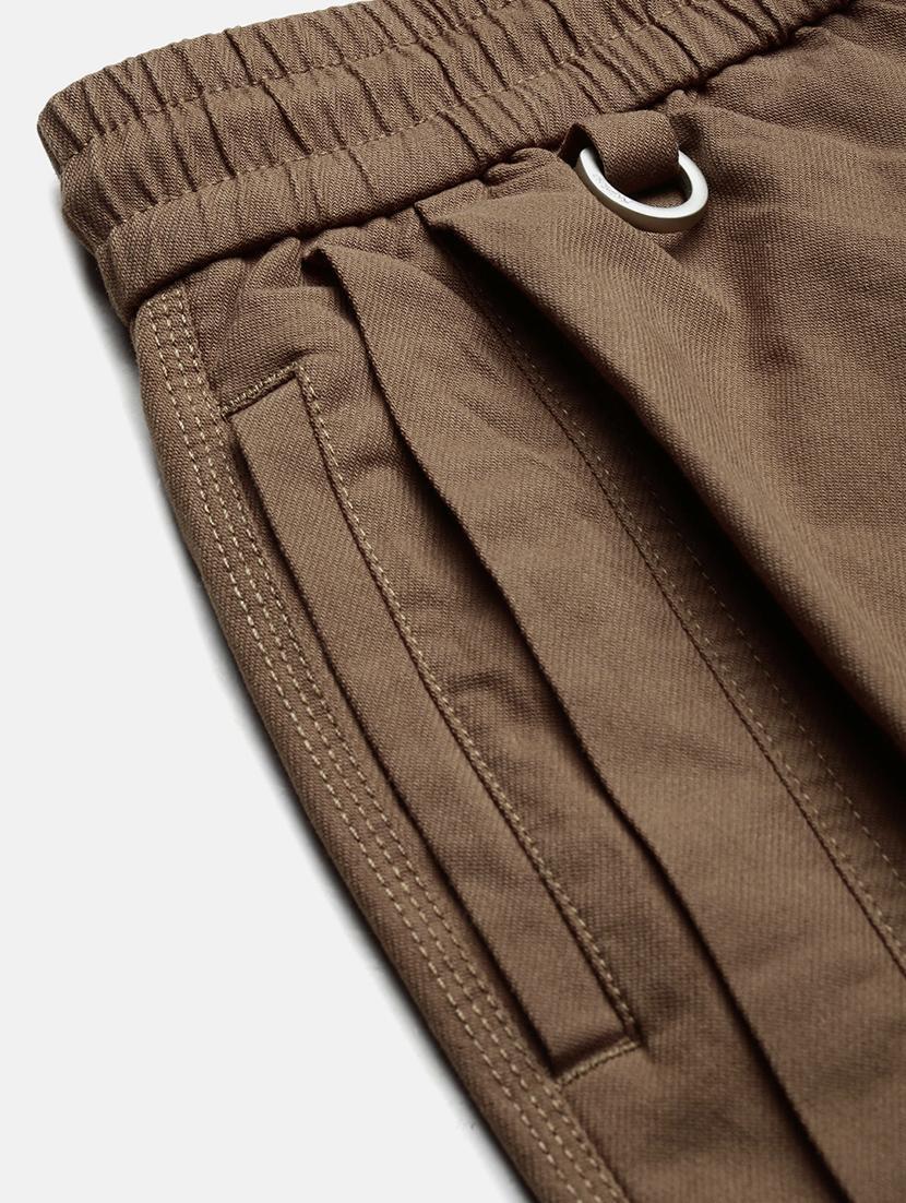 men solid mid rise casual trouser - 21923894 - Standard Image - 5