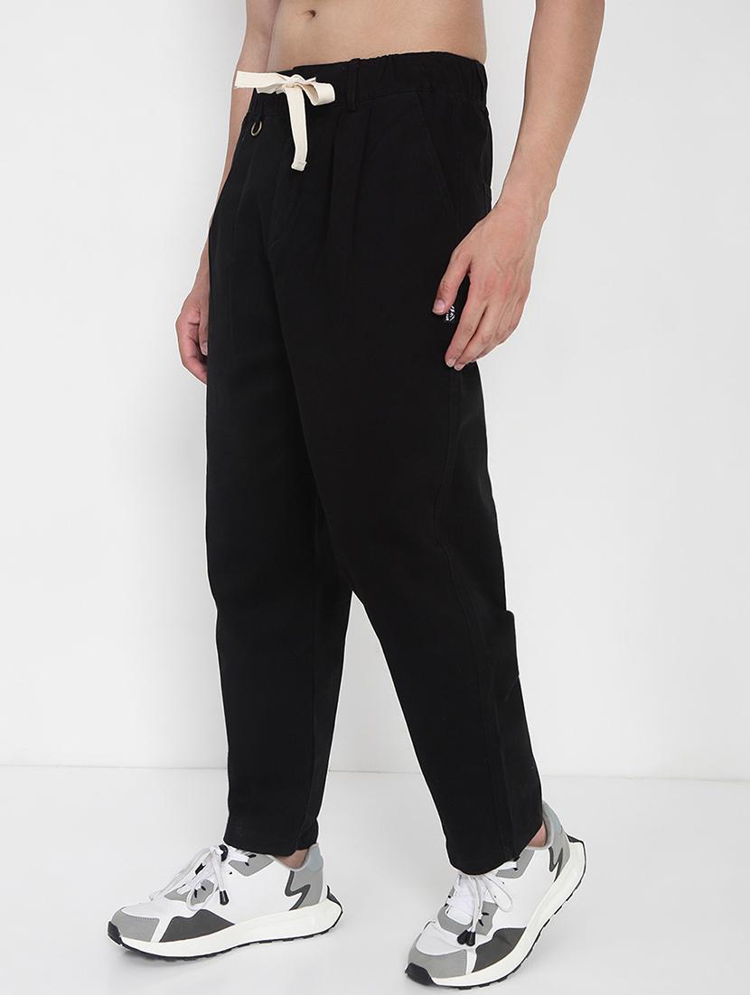 men solid mid rise full length casual trouser - 21923906 - Standard Image - 3