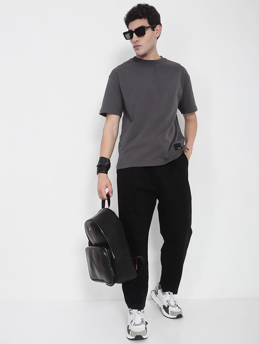 men solid mid rise full length casual trouser - 21923906 - Standard Image - 5